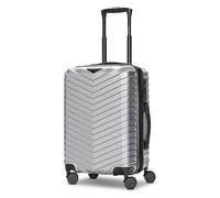 Redolz Essentials 18 2.0 4 Rollen Kabinentrolley S 55 cm mit Dehnfalte silberfarben