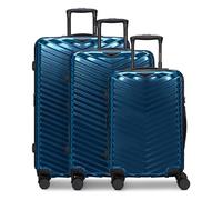 Redolz Essentials 18 2.0 4 Rollen Kofferset 3-teilig mit Dehnfalte blau