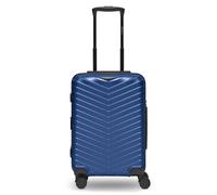 Redolz Essentials 18 4 Rollen Kabinentrolley 55 cm mit Dehnfalte metallic-blue (TAS014394) blau