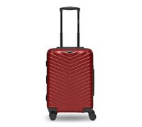 Redolz Essentials 18 4 Rollen Kabinentrolley 55 cm mit Dehnfalte metallic-red (TAS014393)