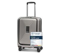 Redolz Essentials 14 4 Rollen Kabinentrolley S 55 cm Laptopfach mit Dehnfalte grau