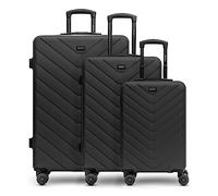 REDOLZ Hartschalen 3er Koffer-Set | Leichte Reise-Trolleys - hochwertiges ABS Material | Damen/Herren 4 Doppelrollen & TSA-Schloss (Essentials 07)