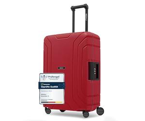 REDOLZ Hartschalen Check-in Koffer ohne Reißverschluss | 3-Punkt-Verschluss-System | Mittelgroßer M Trolley 45 x 25 x 65 cm aus hochwertigem Polypropylen Material | 4-Rollen & TSA (Essentials 15)