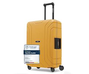 REDOLZ Hartschalen Check-in Koffer ohne Reißverschluss | 3-Punkt-Verschluss-System | Mittelgroßer M Trolley 45 x 25 x 65 cm aus hochwertigem Polypropylen Material | 4-Rollen & TSA (Essentials 15)
