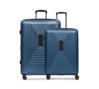 REDOLZ Hartschalen Koffer-Set-2-teilig | L Trolley 52 x 34 x 77 cm - 4,4 kg + M Trolley 46 x 30 x 66 cm - 3,7 kg mit 5 cm Dehnfalte | für Damen & Herren (Essentials 14)