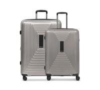 REDOLZ Hartschalen Koffer-Set-2-teilig | L Trolley 52 x 34 x 77 cm - 4,4 kg + M Trolley 46 x 30 x 66 cm - 3,7 kg mit 5 cm Dehnfalte | für Damen & Herren (Essentials 14)