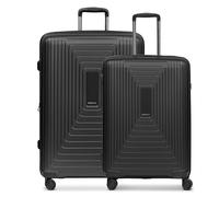 REDOLZ Koffer-Set Essentials 14 – Hartschalen 2-tlg. L52×34×77 M46×30×66 5 cm Dehnfalte Schwarz