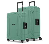 REDOLZ Hartschalen Koffer-Set 2-teilig ohne Reißverschluss | 3-Punkt-Verschluss-System | aus hochwertigem Polypropylen Material | 4-Doppelrollen & TSA-Schloss für Damen & Herren (Essentials 15)