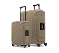 Redolz Essentials 15 4-Rollen 15 Kofferset 2 tlg. mit Dreipunktverschluss braun