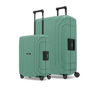 Redolz Essentials 15 4-Rollen 15 Kofferset 2 tlg. mit Dreipunktverschluss grün