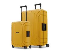 REDOLZ Hartschalen Koffer-Set 2-teilig ohne Reißverschluss | 3-Punkt-Verschluss-System | aus hochwertigem Polypropylen Material | 4-Doppelrollen & TSA-Schloss für Damen & Herren (Essentials 15)