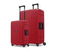Redolz Essentials 15 4-Rollen 15 Kofferset 2 tlg. mit Dreipunktverschluss rot