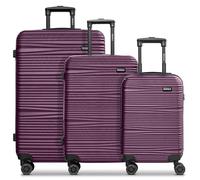 REDOLZ Hartschalen Koffer-Set 3-teilig | Leichte Reise-Trolleys aus hochwertigem, robustem ABS-Material | Ultra-leicht für Damen & Herren | 4 Doppelrollen & TSA-Schloss (Essentials 16)