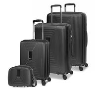 REDOLZ Hartschalen Koffer-Set 4-teilig mit Beauty Case | Dehnfalte, Doppelrollen, sehr leicht, Essentials 14