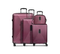 REDOLZ Hartschalen Koffer-Set-4-teilig | S 55 cm (ohne Laptopfach) + M 66 cm + L 77 cm + Beauty-Case | alle Koffer 5 cm Dehnfalte | leichte 2,9 kg / 3,7 kg / 4,4 kg / 1,1 kg (Essentials 14)