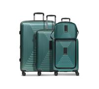 REDOLZ Hartschalen Koffer-Set-4-teilig | S 55 cm (ohne Laptopfach) + M 66 cm + L 77 cm + Beauty-Case | alle Koffer 5 cm Dehnfalte | leichte 2,9 kg / 3,7 kg / 4,4 kg / 1,1 kg (Essentials 14)