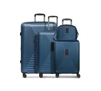 REDOLZ Hartschalen Koffer-Set-4-teilig | S 55 cm (ohne Laptopfach) + M 66 cm + L 77 cm + Beauty-Case | alle Koffer 5 cm Dehnfalte | leichte 2,9 kg / 3,7 kg / 4,4 kg / 1,1 kg (Essentials 14)
