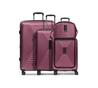 REDOLZ Hartschalen Koffer-Set-4-teilig | S 55 cm (ohne Laptopfach) + M 66 cm + L 77 cm + Beauty-Case | alle Koffer 5 cm Dehnfalte | leichte 2,9 kg / 3,7 kg / 4,4 kg / 1,1 kg (Essentials 14)