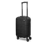 REDOLZ Kabinentrolley Essentials 16 – 4-Rollen, 55 cm, slim, schwarz