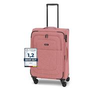 Redolz Essentials 12 MEDIUM 4-Rollen Trolley 67 cm mit Dehnfalte rose (TAS003942) rosa