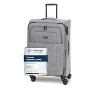 Redolz Essentials 12 MEDIUM 4-Rollen Trolley 67 cm mit Dehnfalte grey2 (RD12373-2-02) grau