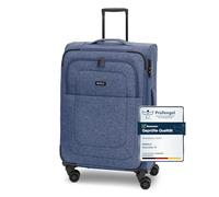 Redolz Essentials 12 MEDIUM 4-Rollen Trolley 67 cm mit Dehnfalte blue (TAS003934) blau