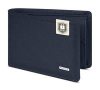 Redolz Leather Essentials QF kleine Geldbörse RFID Leder 10,5 cm blau