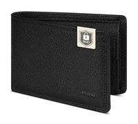 Redolz Leather Essentials QF kleine Geldbörse RFID Leder 10,5 cm grau