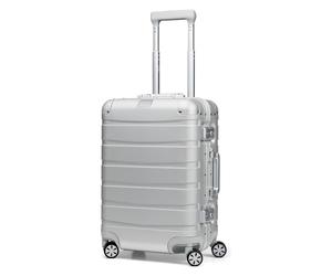 Redolz Pro Aluminium 4 Rollen Kabinentrolley S 55 cm silver Herren