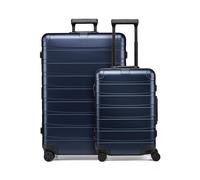 Redolz Pro Aluminium 4-Rollen Kofferset S + L blau