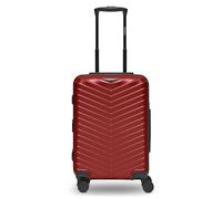 REDOLZ Ultra-leicht Hartschalen Kabinen-Koffer | Kleiner Cabin-Trolley Shiny Oberfläche 37 x 24 x 55 cm | mit Dehnfalte 3 cm erweiterbar nur 2,8 kg | 4 Doppelrollen & TSA-Schloss (Essentials 18)