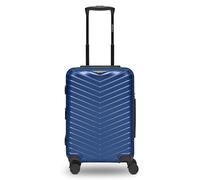 Redolz Essentials 18 4 Rollen Kabinentrolley 55 cm mit Dehnfalte metallic-blue (TAS014394) blau