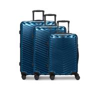 REDOLZ Ultra leicht Hartschalen Koffer-Set 3-teilig | Shiny Oberfläche & mit Dehnfalte erweiterbar um 3 cm | 4 Doppelrollen & TSA-Schloss für Damen & Herren (Essentials 18)