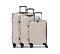 REDOLZ Ultra leicht Hartschalen Koffer-Set 3-teilig | Shiny Oberfläche & mit Dehnfalte erweiterbar um 3 cm | 4 Doppelrollen & TSA-Schloss für Damen & Herren (Essentials 18)