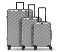 REDOLZ Ultra leicht Hartschalen Koffer-Set 3-teilig | Shiny Oberfläche & mit Dehnfalte erweiterbar um 3 cm | 4 Doppelrollen & TSA-Schloss für Damen & Herren (Essentials 18)