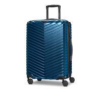 REDOLZ Ultraleicht Hartschalen Check-in Koffer | Mittelgroßer Trolley | shiny Oberfläche 43 x 28 x 66 cm | mit Dehnfalte 3 cm erweiterbar nur 3,4 kg | 4 Doppelrollen & TSA-Schloss (Essentials 18)