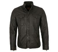 Redpoint - Herren Lederjacke Lammnappa holzkohle : 52