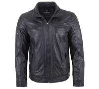 Redpoint - Herren Lederjacke Neuseeländisches Lammnappa navy/anthra : 56