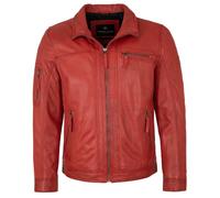 Redpoint - Herren Lederjacke Neuseeländisches Lammnappa rot : 70