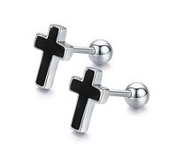 REDSUN Wikinger Ohrringe für Damen Herren,925 Sterling Silber Kleine Ohrringe Hypoallergen Schmuck für Mädchen Runde Ohrstecker Hypoallergen für Männer Frauen Unisex Jungen