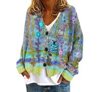 Reduzierte Winterjacken Damen, The Deal, Übergangsjacke Damen Große Größen Casual Mantel Jacke Strickjacke Pullover Paar, Skijacke Damen Sale