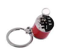 Redxiao - Polierter Metall-Schalthebel, Mini-Schlüsselbund, Auto-Teilmodell, Metall-Schlüsselbund-Schlüsselring-Gadgets, für Taschen / (10.00*10.00*10.00cm - Rot)