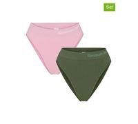 Reebok 2er-Set: Slips in Grün - Größe S | Damen Unterteile
