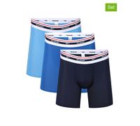 Boxer REEBOK "Mens RBK Sports Trunks Med FINLO" Gr. L, blau (blautöne) Herren Unterhosen (35804830-L) blautöne