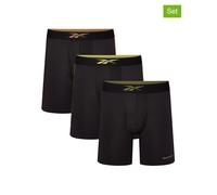 Reebok 3er-Set: Boxershorts "Hutton" in Schwarz - Größe S | Herren Waesche