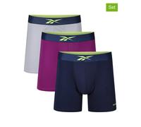 Reebok 3er-Set: Boxershorts "Tully" in Lila - Größe XL | Herren Waesche