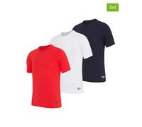 Reebok 3er-Set: Shirts in Rot - Größe L | Herren Plussize