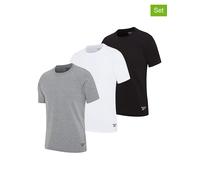 Reebok 3er-Set: Shirts "Santo" in Schwarz - 68% | Größe S | Herren Plussize
