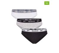 Reebok 3er-Set: Slips "Carina" in Grau - Größe M | Damen Unterteile