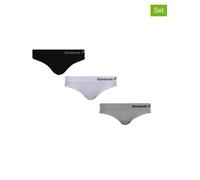 Reebok 3er-Set: Slips "Raina" in Schwarz - Größe S | Damen Unterteile